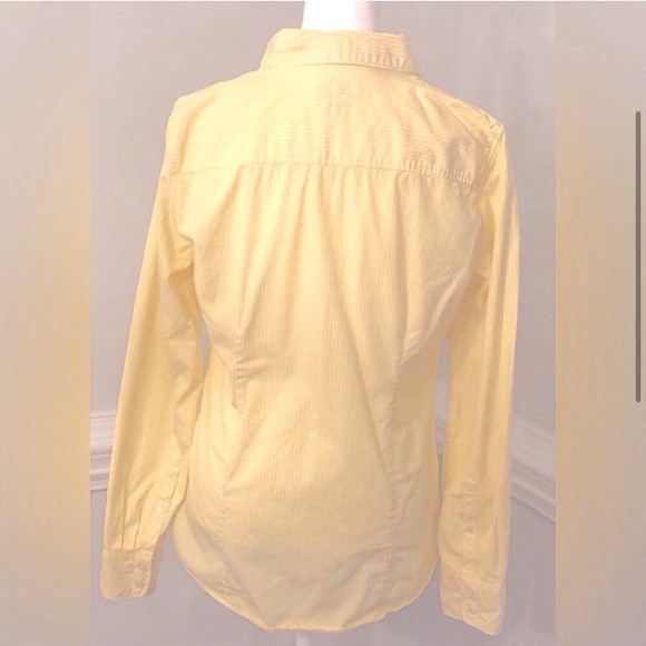 J. Crew White and Yellow Micro Striped Button Down Shirt - Picture 2 of 4